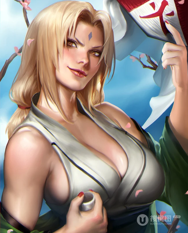 日本漫画人气女角色唯美画作鉴赏，画师Sakimichan