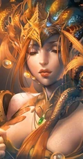 加拿大女画师Sakimichan笔下的奇幻神话人物场景图片
