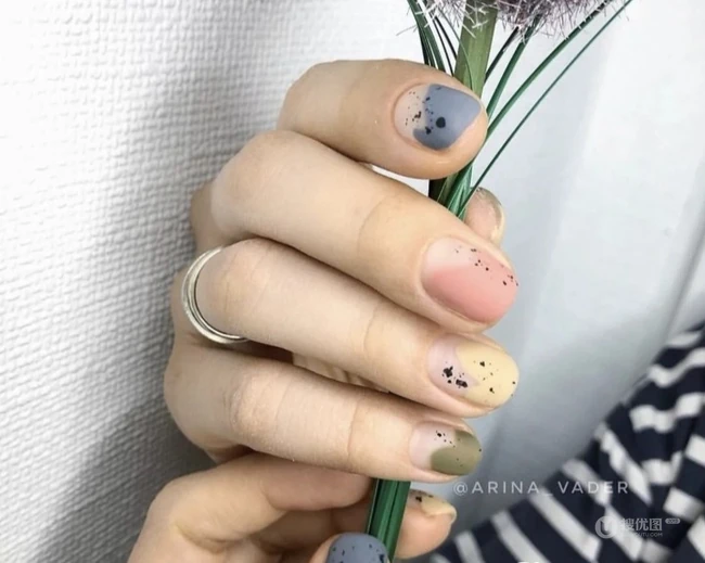 卡通图案，水果彩绘美甲图片 第4张