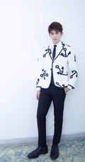 小帅哥吴磊水手图案西服写真，阳光帅气，颜值爆表！