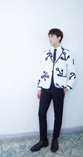 小帅哥吴磊水手图案西服写真，阳光帅气，颜值爆表！
