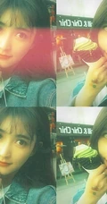 曲尼次仁清新白色连衣裙搭配牛仔外套街拍写真美图