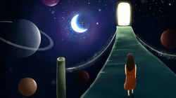 二次元，唯美梦幻的，插画，创意等好看的桌面壁纸图片
