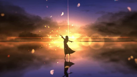 二次元，唯美梦幻的，插画，创意等好看的桌面壁纸图片