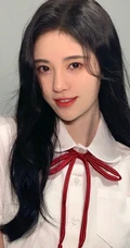鞠婧祎白衣黑裙制服装写真，甜美造型青春洋溢