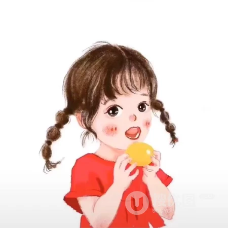 手绘的小女生小男孩卡通头像图片 太萌了吧！