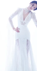 短发女生张馨予，全新短发形象演绎唯美婚纱大片！