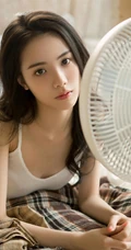喜欢安静的治愈系长发女生，高清静距离唯美室内悠闲写真