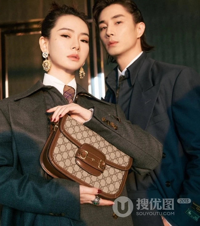 戚薇，李承铉复古英伦风酷冷高清西服写真图片
