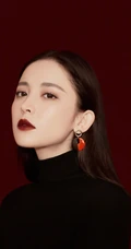 古力娜扎气质烈焰红唇高清近距离代言写真图片