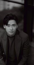 李易峰帅气骚包红色西装造型出现活动写真照片