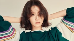 短发造型的林允儿甜美时尚秋装写真桌面壁纸图片