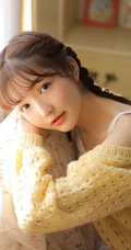 气质双麻花辫编发少女以橙子为伴，清新甜美居家写真