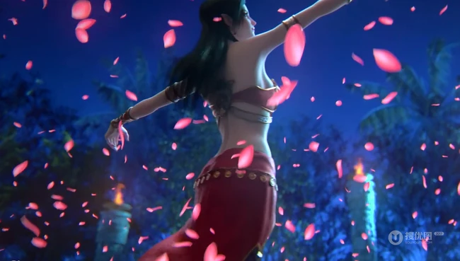 《斗破苍穹》第二季经典剧照， 主角萧炎云韵画面图片