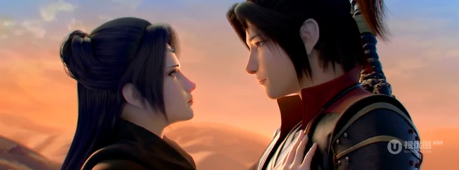 《斗破苍穹》第二季经典剧照， 主角萧炎云韵画面图片