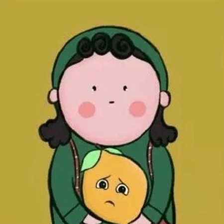 小眼睛圆脸萌娃的可爱QQ头像下载