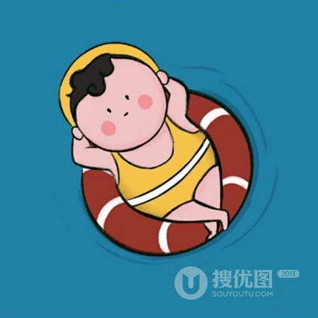 小眼睛圆脸萌娃的可爱QQ头像下载