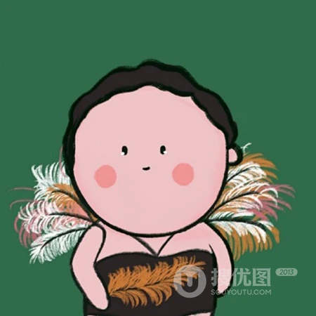 小眼睛圆脸萌娃的可爱QQ头像下载