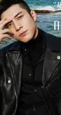 韩东君精彩OK杂志冬装海边写真图片，不惧寒冷帅气动人