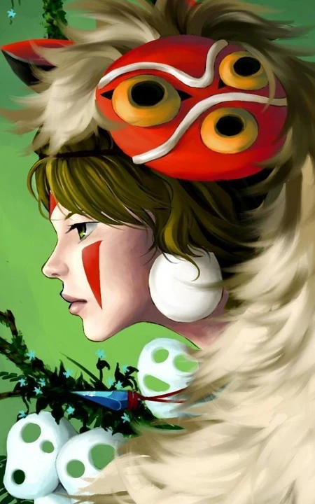宫崎骏动画《幽灵公主》唯美动漫人物珊图片集