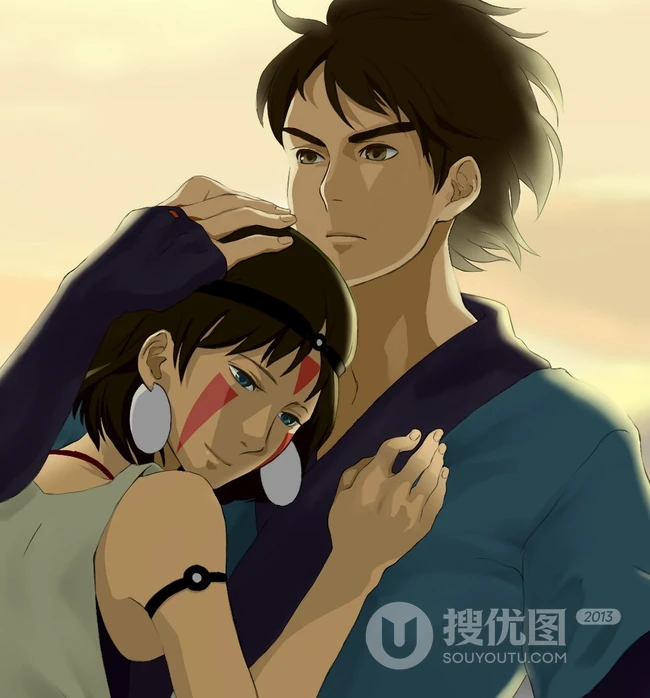 宫崎骏动画《幽灵公主》唯美动漫人物珊图片集