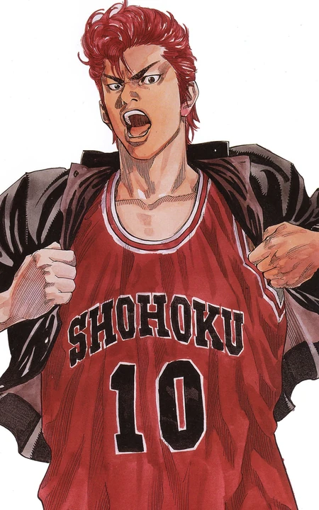 80后回忆&ldquo;灌篮高手&rdquo;彩绘插画图片