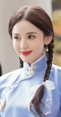 古力娜扎美白甜复古风新剧造型曝光，化身民国大家闺秀模样