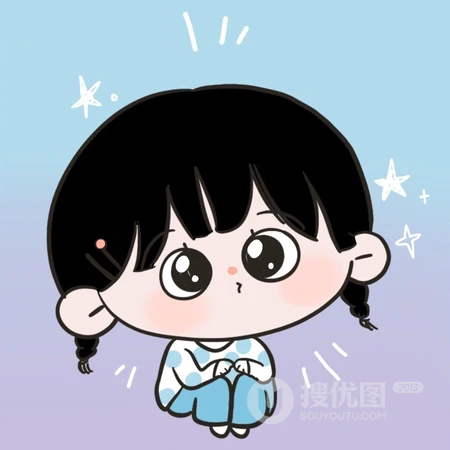 大眼卡通小女孩超可爱QQ头像图片
