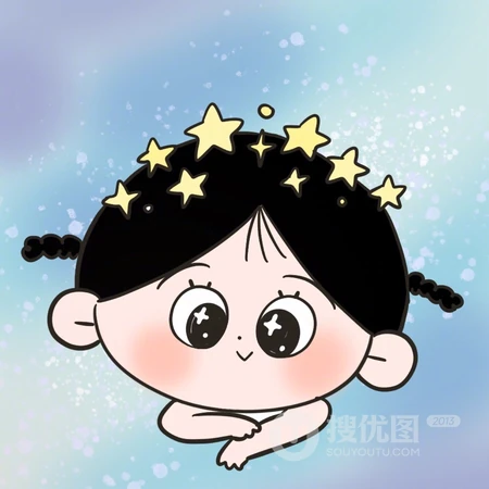 大眼卡通小女孩超可爱QQ头像图片