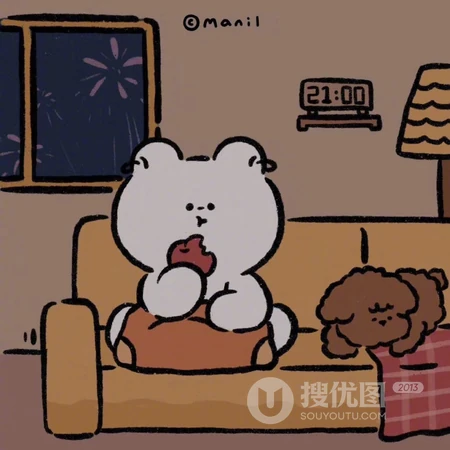 胖胖的卡通小熊头像图片