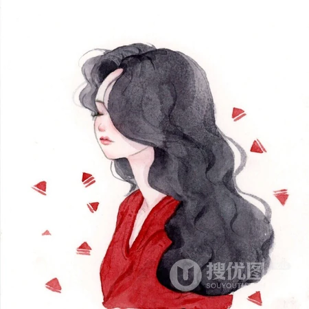 卡通彩绘风格的个性女生头像图片