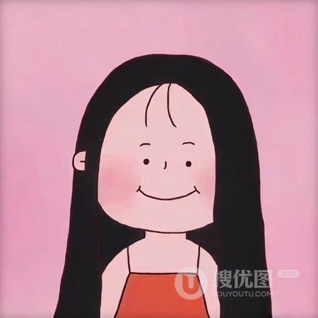 卡通简笔画欧美风格的小女孩头像图片