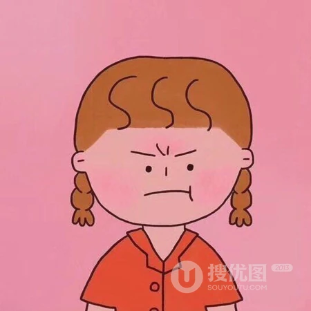 卡通简笔画欧美风格的小女孩头像图片