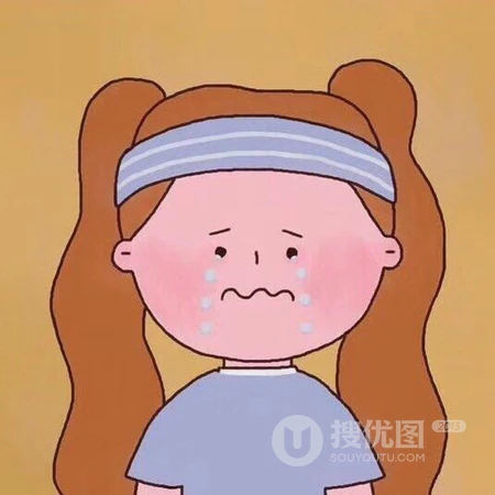 卡通简笔画欧美风格的小女孩头像图片