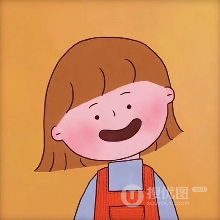 卡通简笔画欧美风格的小女孩头像图片