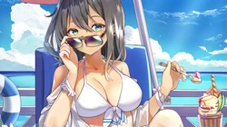 是时候送上一波福利啦！巨乳动漫妹子比基尼壁纸图片免费下载