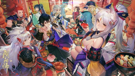 日式RPG手游&ldquo;阴阳师&rdquo;宣传版PC电脑壁纸
