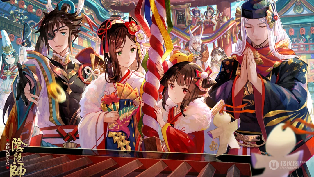日式RPG手游&ldquo;阴阳师&rdquo;宣传版PC电脑壁纸