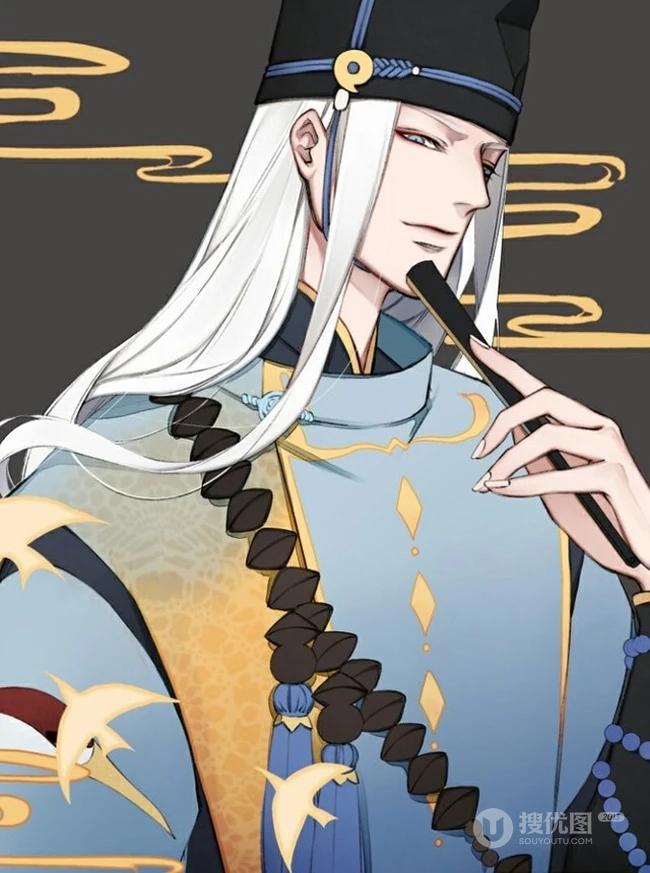 阴阳师漫画风格的主人物&ldquo;安倍晴明&rdquo;图片