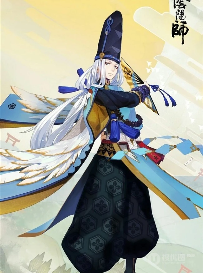 阴阳师漫画风格的主人物&ldquo;安倍晴明&rdquo;图片