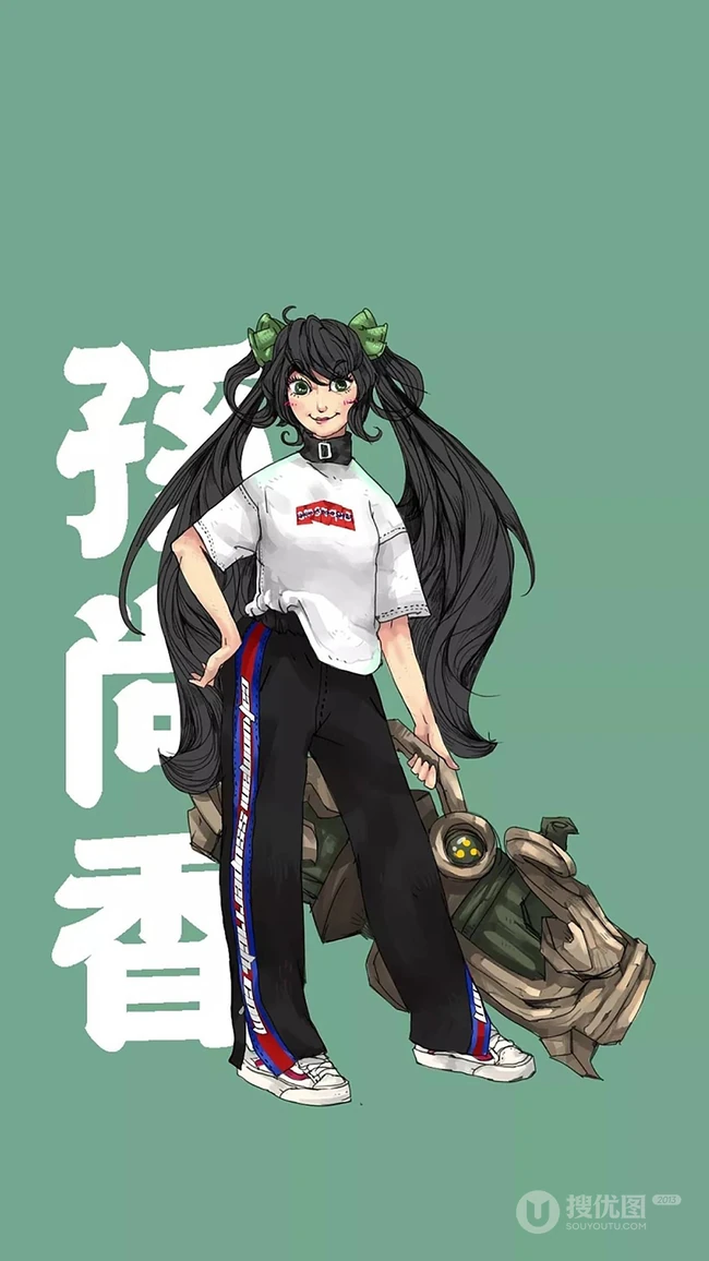王者荣耀里的潮男潮女们 潮版的王者荣耀英雄手机壁纸