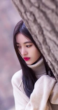 美女明星鞠婧祎拥抱大自然小清新风格手机壁纸