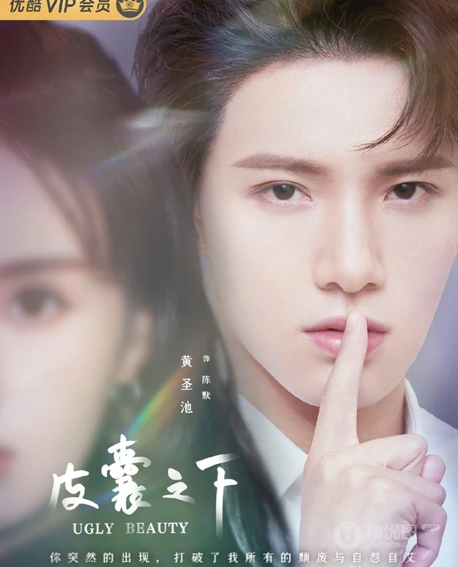 八月长安《皮囊之下》官宣海报，郑合惠子和黄圣池搭档出演