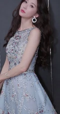 林志玲优雅翎羽装连衣裙 唯美仙气高挑写真图片