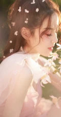 超美气质少女露背仙女纱裙户外唯美逆光写真图片