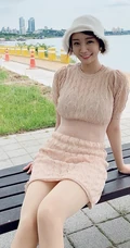 韩国匀称女生朴有珍气质连衣短裙系列写真，生活照图集二