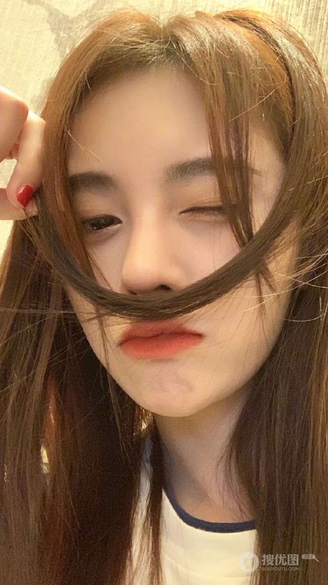 美女明星鞠婧祎私人生活自拍照壁纸图片