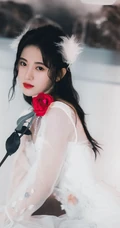 美女鞠婧祎的玫瑰情缘，鞠婧祎与玫瑰的写真手机壁纸