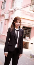 女星杨颖穿校服唯美清纯小女生风格手机壁纸