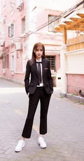 女星杨颖穿校服唯美清纯小女生风格手机壁纸